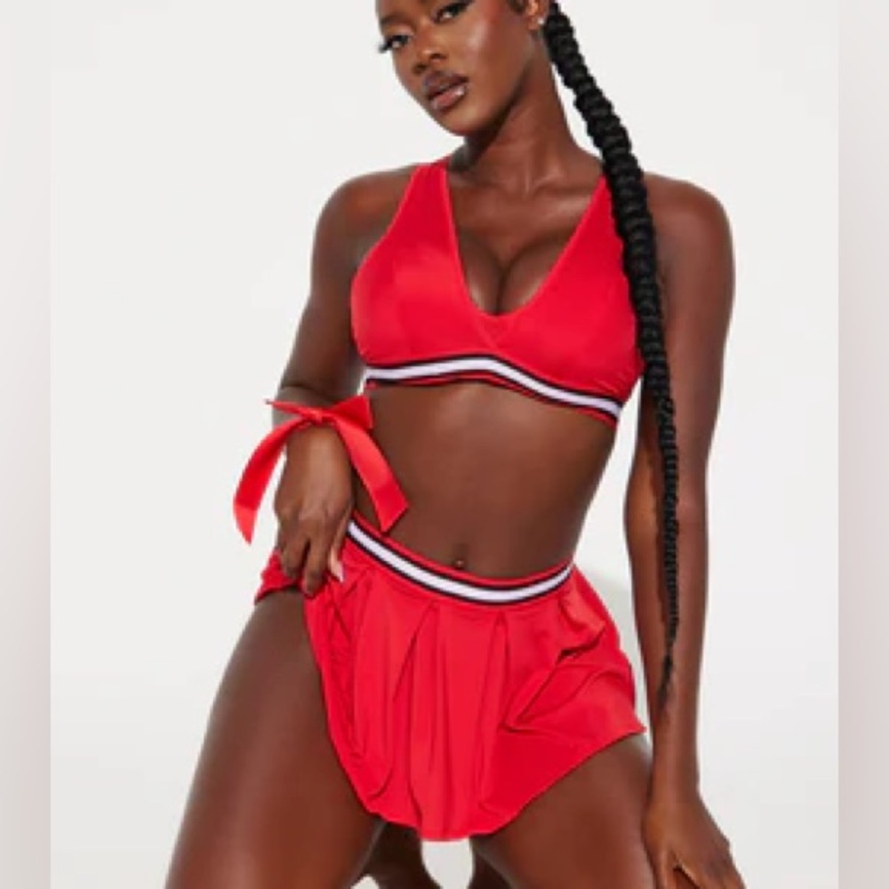 New Women’s 3 piece Cheerleading Set Sz M - Picture 3 of 4